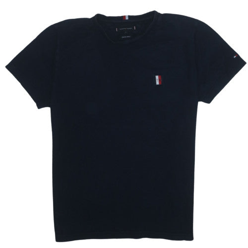 Tommy Hilfiger Men's Navy Blue Organic Cotton Crew Neck T-Shirt L