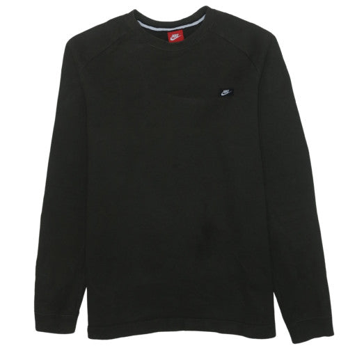 Nike Men's Black Crew Neck Pullover Sweatshirt L Regular Fit