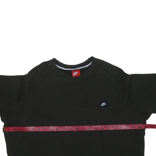 Nike Men's Black Crew Neck Pullover Sweatshirt L Regular Fit