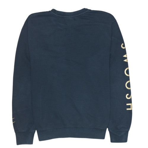 Nike Women's Black Small Pullover Sweatshirt with Logo Print