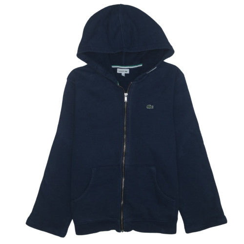Lacoste Boys Navy Blue Full Zip Hoodie 14 Years 158cm 100% Cotton