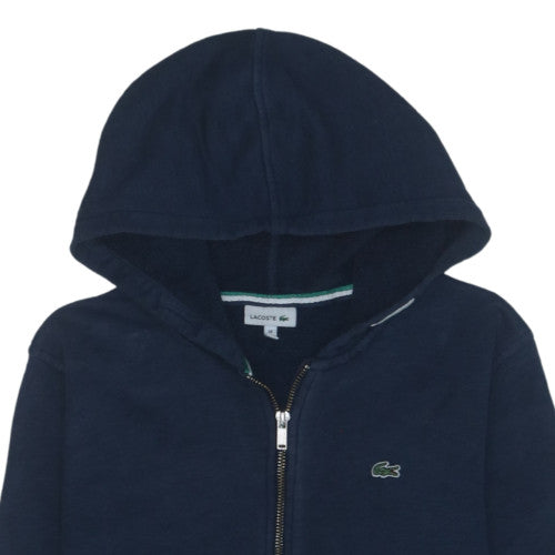 Lacoste Boys Navy Blue Full Zip Hoodie 14 Years 158cm 100% Cotton