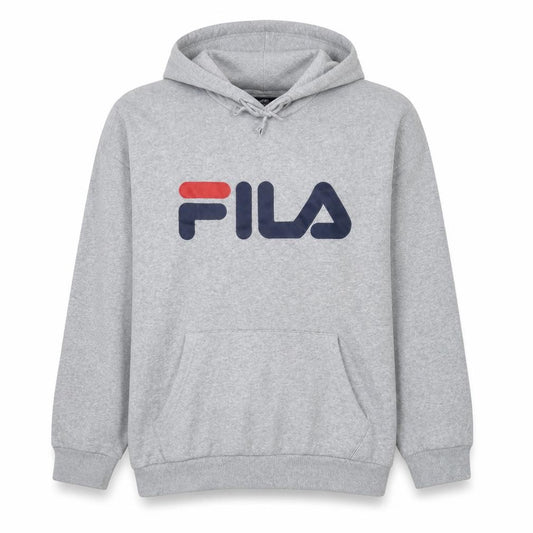 Front view of Fila Classics women’s grey xl pullover hoodie cotton blend