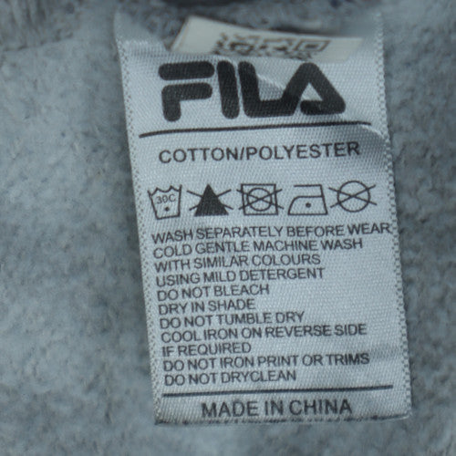 FILA Classics Womens Grey XL Pullover Hoodie Cotton Blend