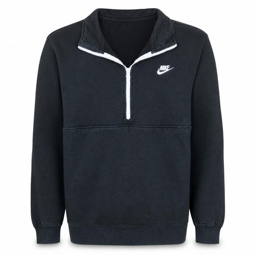 Nike Men's Black M 1/4 Zip Fleece Sweatshirt High Neck Regular Fit