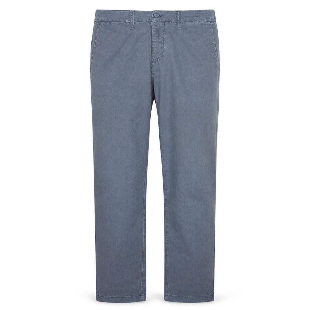 Front view of Carhartt Men Blue 32x32 Chino Cotton Trousers