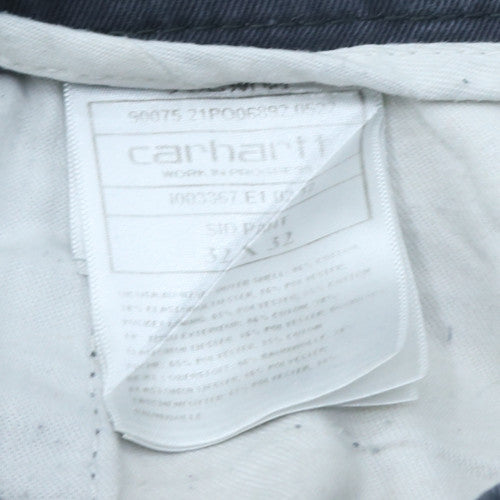 Carhartt Men Blue 32x32 Chino Cotton Trousers