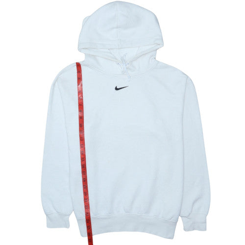 Nike Men's White Pullover Fleece Hoodie Small Regular Fit