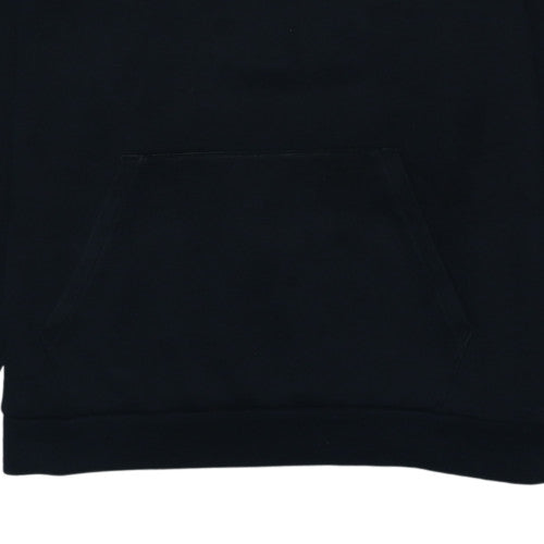 Puma Men's Black 2XL Pullover Hoodie with Logo Detail