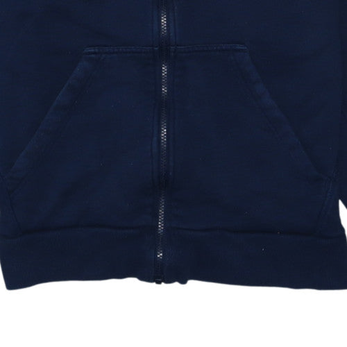 Adidas Men Blue Full Zip Hoodie M Sports Fleece Jacket