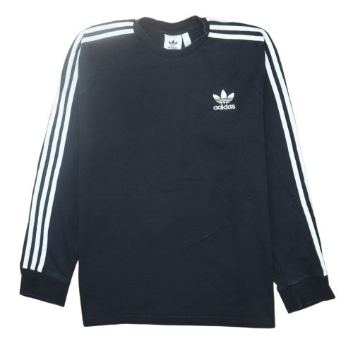 Adidas Men's Black Long Sleeve Crew Neck Classic T-Shirt Size L