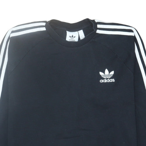 Adidas Men's Black Long Sleeve Crew Neck Classic T-Shirt Size L