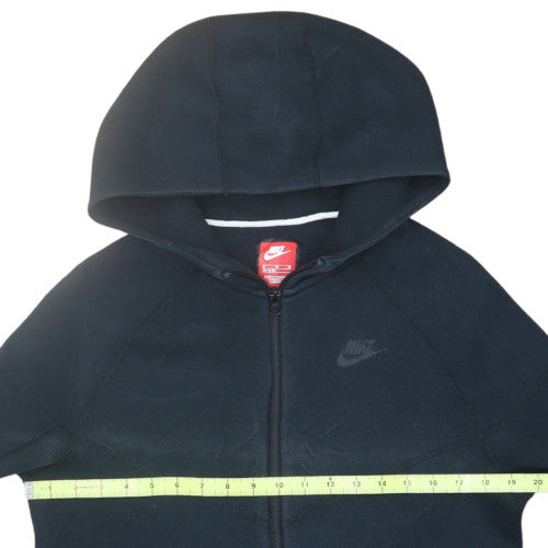 Nike Boys Black Full Zip Hoodie XL Fleece Lined Casual Sportswear