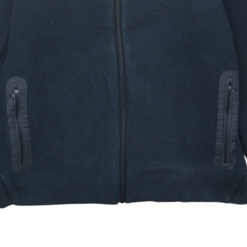 Nike Boys Black Full Zip Hoodie XL Fleece Lined Casual Sportswear