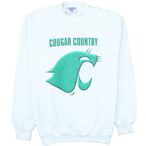 Lee Men's Grey Cougar Country Graphic Pullover Sweatshirt M
