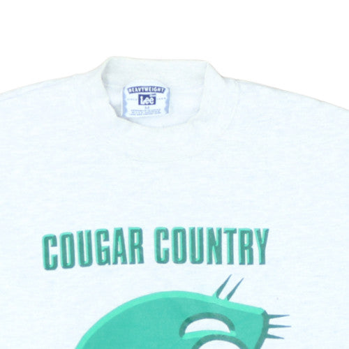 Lee Men's Grey Cougar Country Graphic Pullover Sweatshirt M