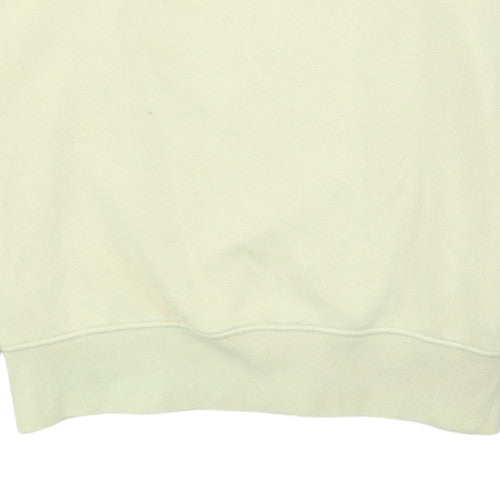Nike Men's Beige Crew Neck Fleece Sweatshirt Size M