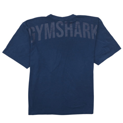 Gymshark Men's Navy Blue XL Crew Neck T-Shirt Cotton Blend