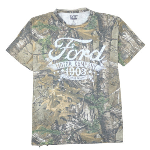 Sweet Bay Ford Camo Graphic Men's T-Shirt XL Cotton Classic Fit