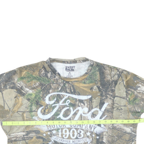 Sweet Bay Ford Camo Graphic Men's T-Shirt XL Cotton Classic Fit