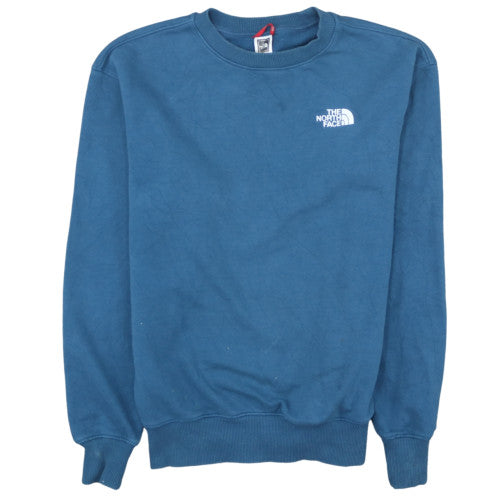 The North Face Mens Blue Crew Neck Sweatshirt M Cotton Blend