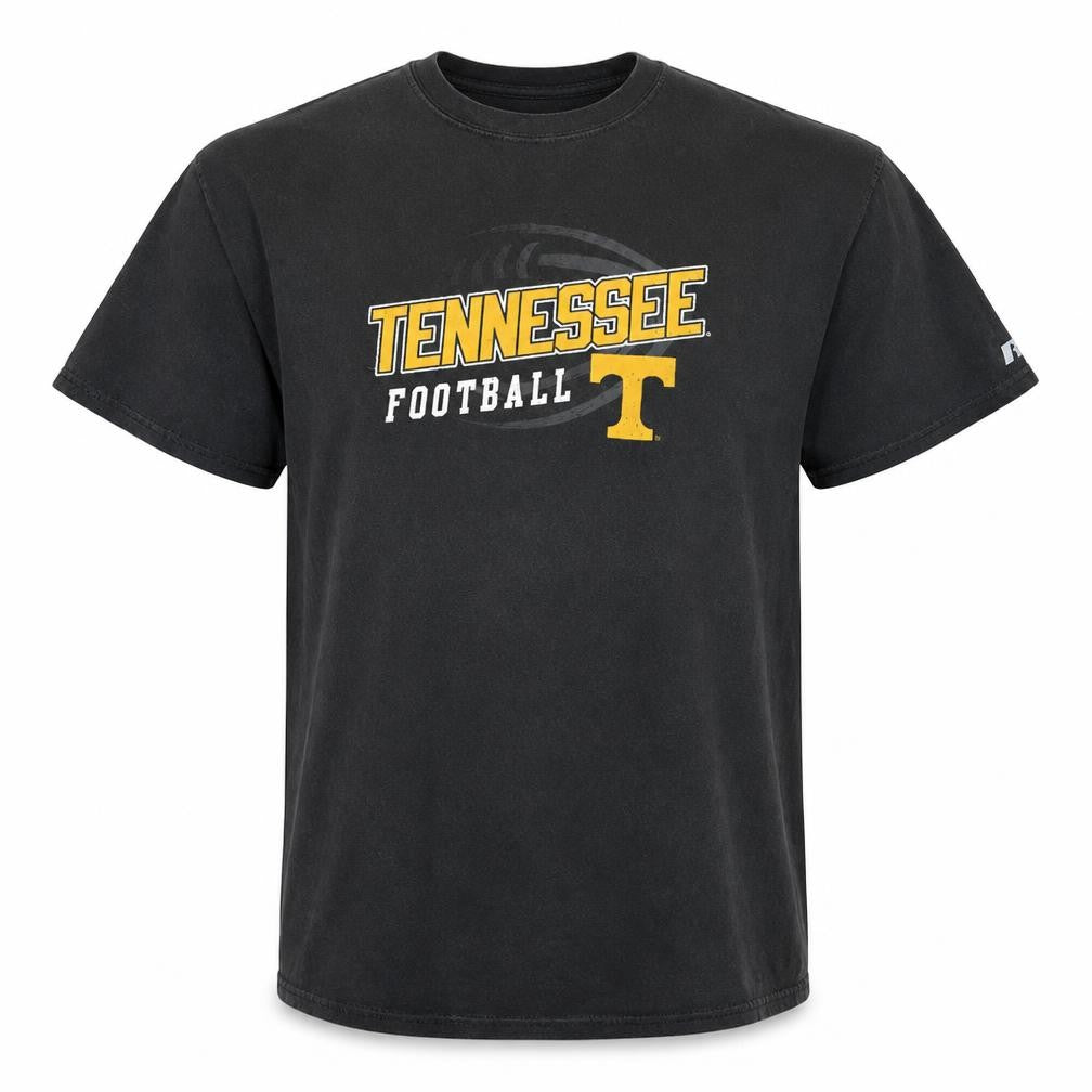 Russell Athletic Men's Black Tennessee Football 3XL Cotton T-Shirt