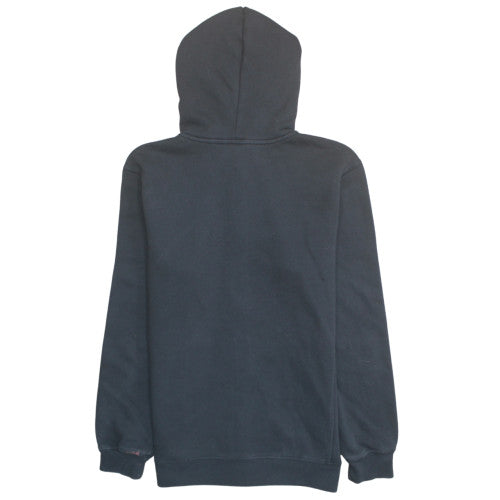 Adidas Mens Black XL Full Zip Hooded Sweatshirt with Blue Logo