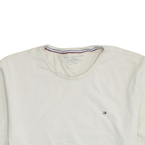 Tommy Hilfiger Men's Beige Slim Fit Cotton T-Shirt XL