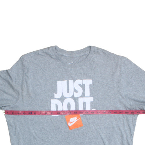 Nike Men's Grey XL Sport Graphic 'Just Do It' T-Shirt