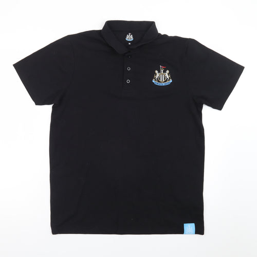 Castore Newcastle United Black Polo Shirt Men’s Medium Cotton Blend