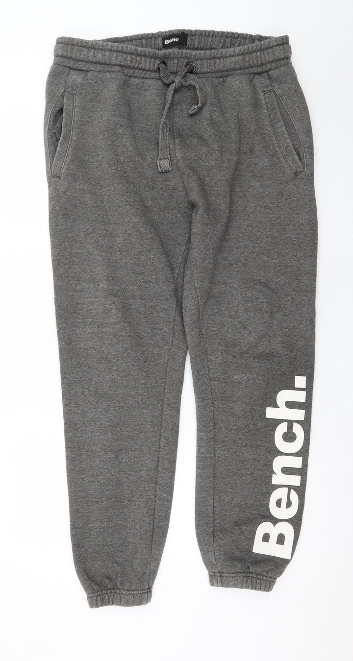 Bench Mens Grey XL Sweatpants Joggers with Logo