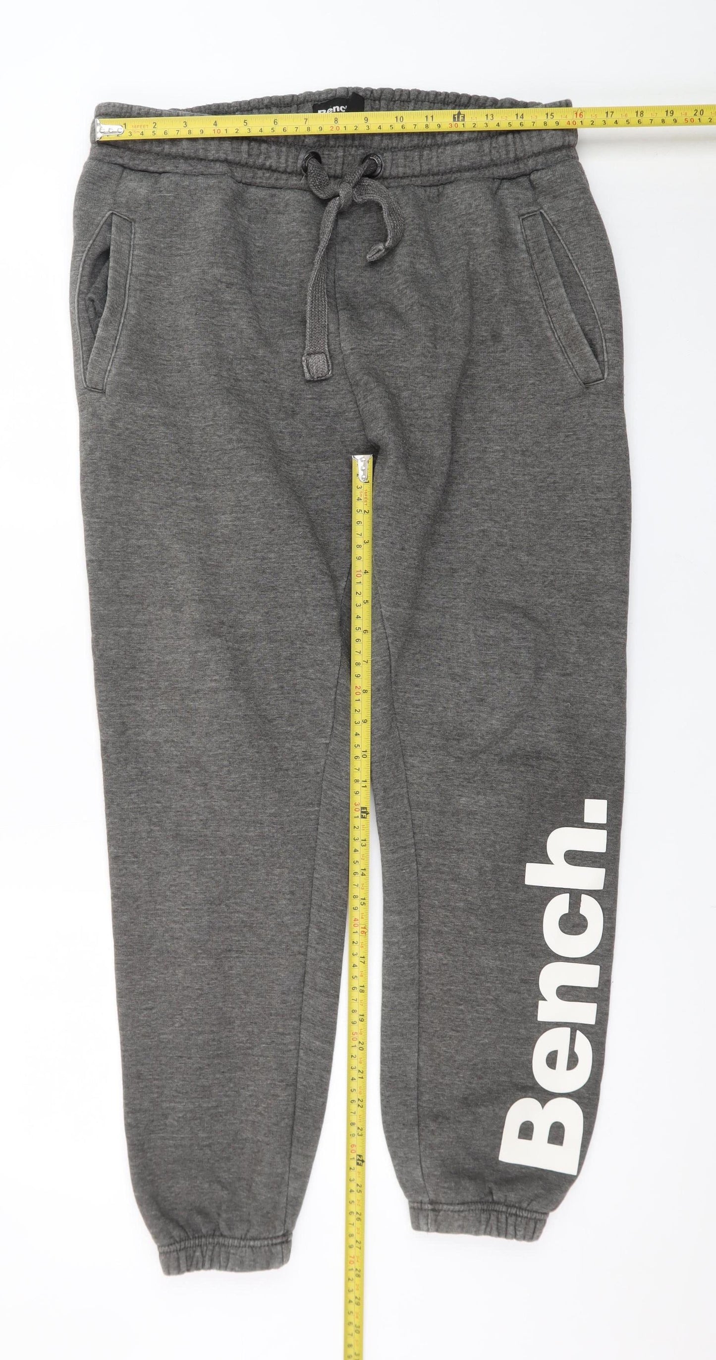 Bench Mens Grey XL Sweatpants Joggers with Logo