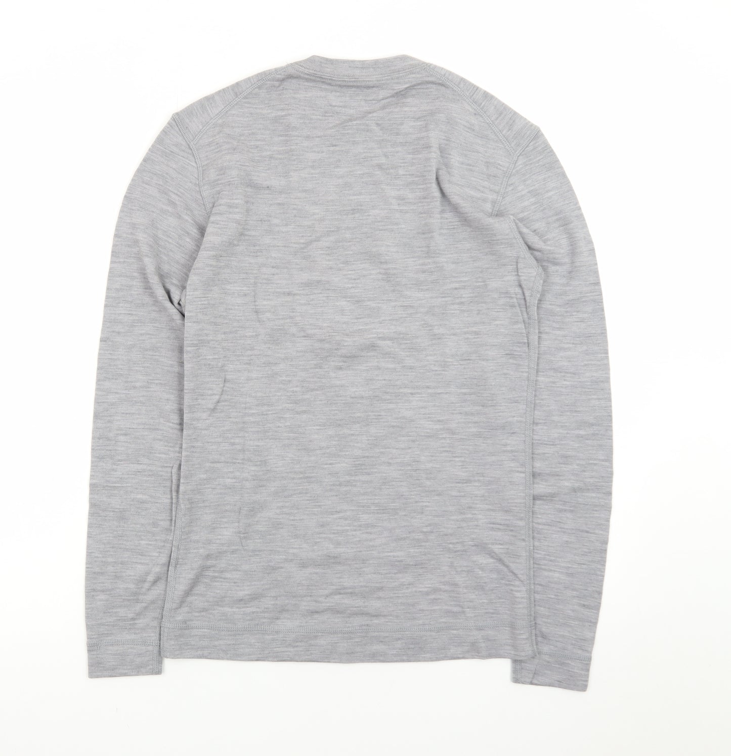 Smartwool Mens Grey Merino Wool Crew Neck Pullover Sweatshirt M