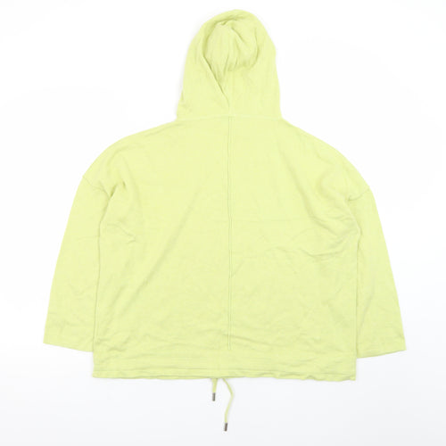 Marble Women's Green Hooded Cotton Pullover Jumper Size 16