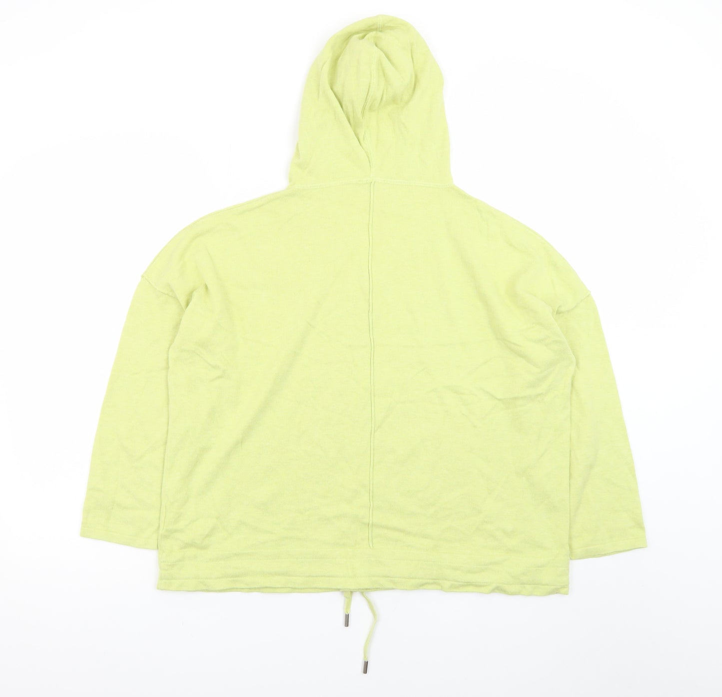 Marble Women's Green Hooded Cotton Pullover Jumper Size 16