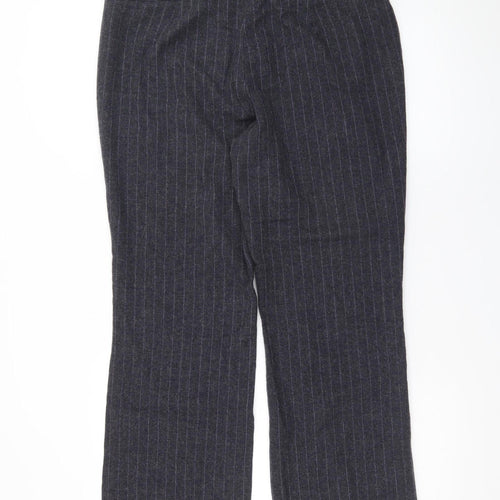Marks and Spencer Women’s Grey Pinstripe Wool Blend Dress Pants Size 18