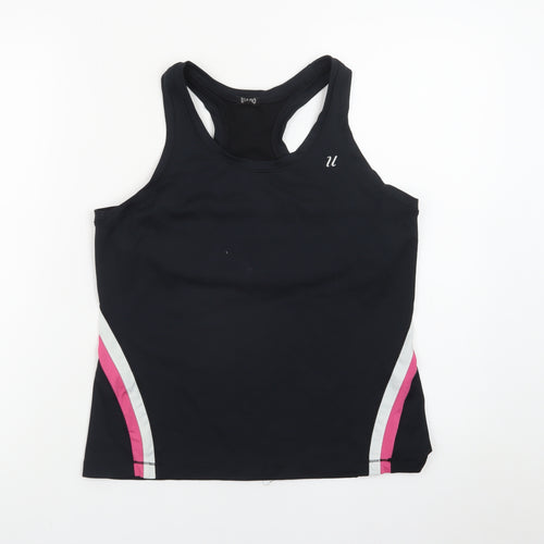 USA Pro Womens Black XL Racerback Tank Top Gym & Training