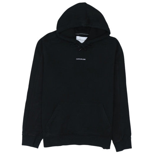 Calvin Klein Jeans Men's Black Pullover Hoodie Size L Classic Logo