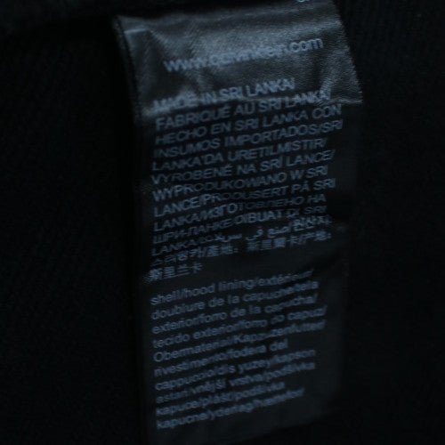 Calvin Klein Jeans Men's Black Pullover Hoodie Size L Classic Logo