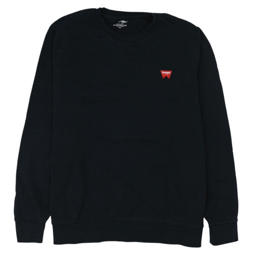 Wrangler Men's Black 4XL Pullover Sweatshirt Crew Neck Cotton