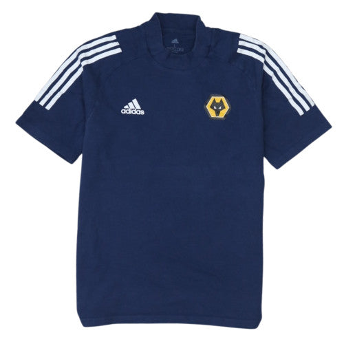 Adidas Men's Navy Wolves Short Sleeve Crew Neck T-Shirt Size L