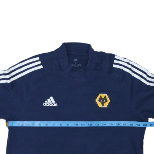 Adidas Men's Navy Wolves Short Sleeve Crew Neck T-Shirt Size L