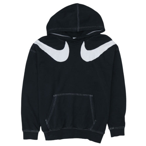Nike Men's Black Pullover Hoodie Small Graphic Logo Fleece