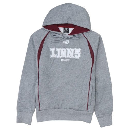 New Balance Boys Grey Lions Pullover Hoodie Size 14 Years
