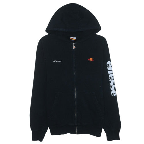 Ellesse Men's Black Full Zip Hoodie Size L Sports Fleece