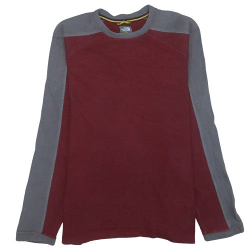 The North Face Men's Red Grey Pullover Sweatshirt Size S