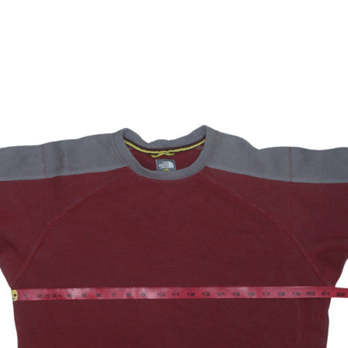 The North Face Men's Red Grey Pullover Sweatshirt Size S