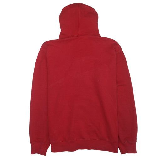 Champion Men's Red XL Pullover Hoodie with Logo Print