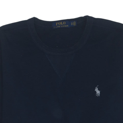 Ralph Lauren Men’s Blue Crew Neck Cotton Pullover Sweatshirt S