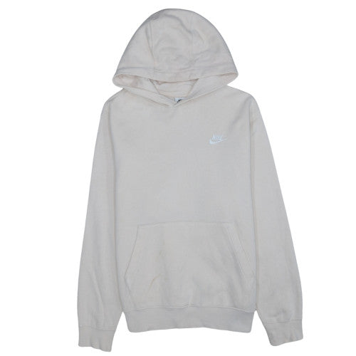 Nike Women's Beige Pullover Hoodie Size M Casual Cotton Blend
